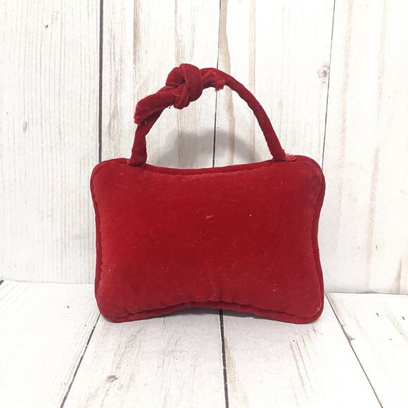 Needlepoint Door Hanger "I Believe In Santa" Door Hanger/Ornament/Velvet Backing - Picture 4 of 6